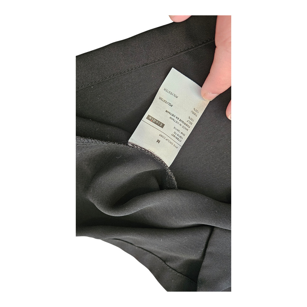 Elodie Medium Black Short Sleeve Button Up Shirt - Picture 5 of 10